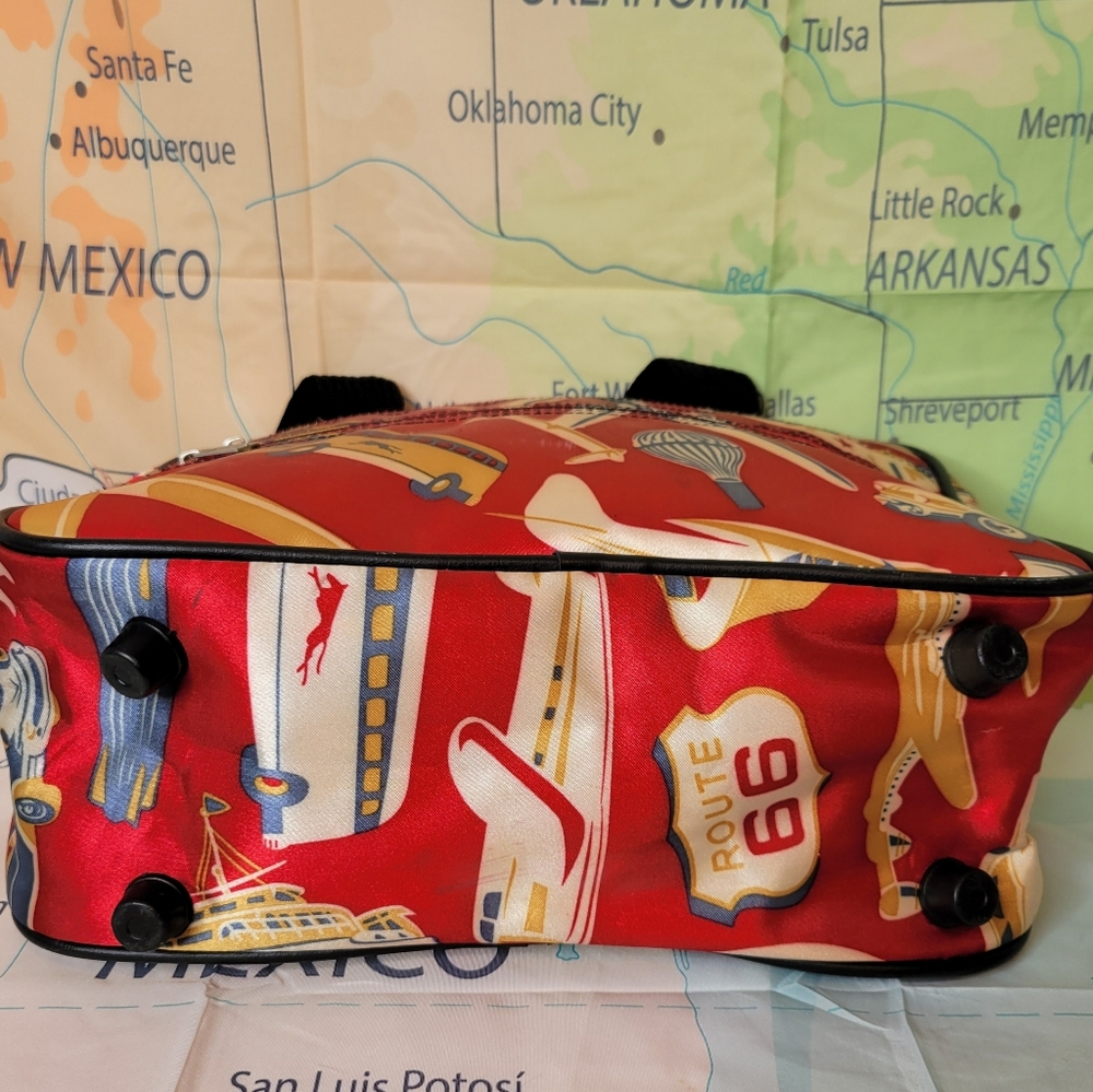 Sydney To Go Campy Red and Yellow Travel Bag - Picture 8 of 13